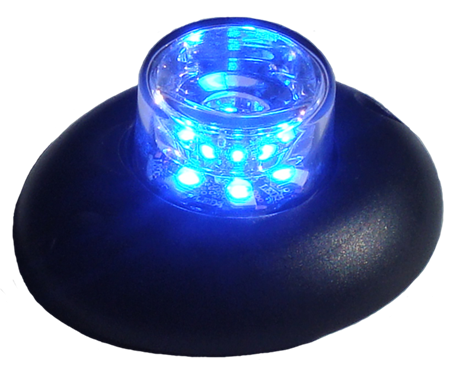Blixtkula LED, Blå, LHP-61-B, optik, DV